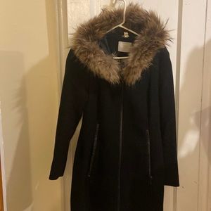 Wool and genuine fur coat SOLD OUT !